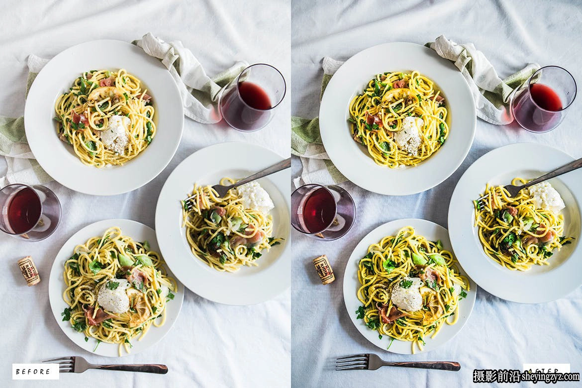 美食摄影后期调色LR预设ACR调色预设 Food Blogger Lightroom Preset