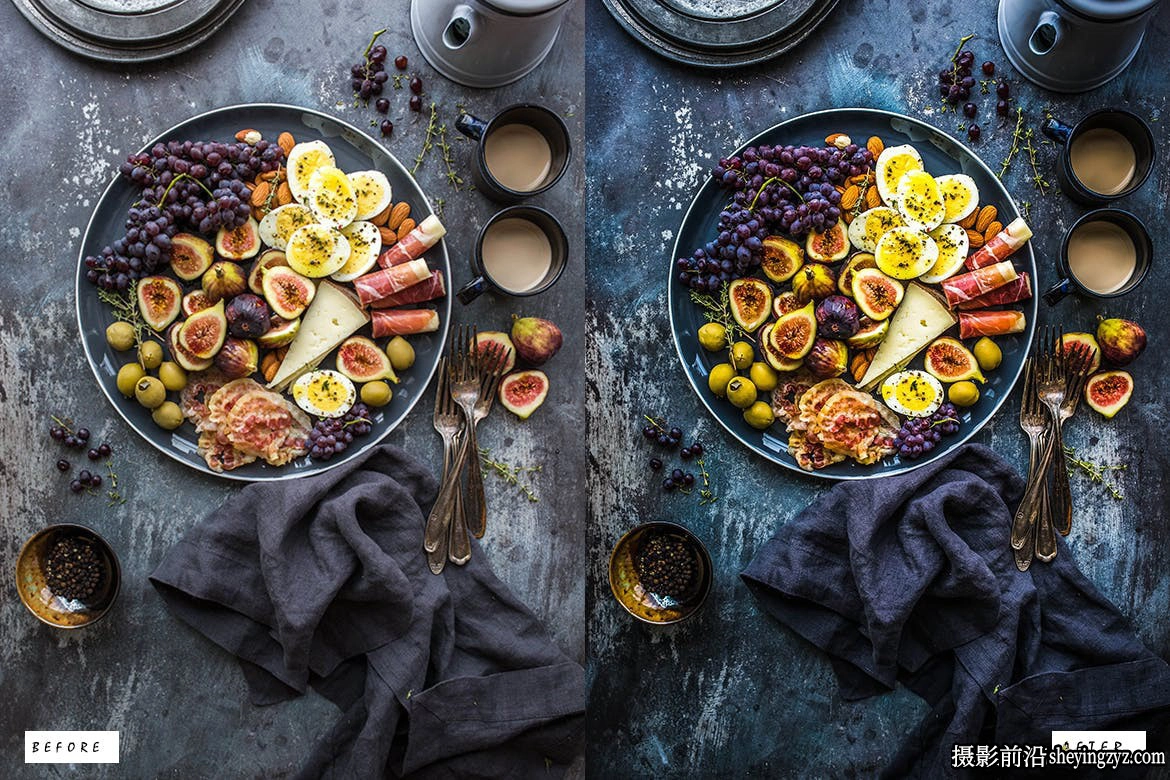 美食摄影后期调色LR预设ACR调色预设 Food Blogger Lightroom Preset