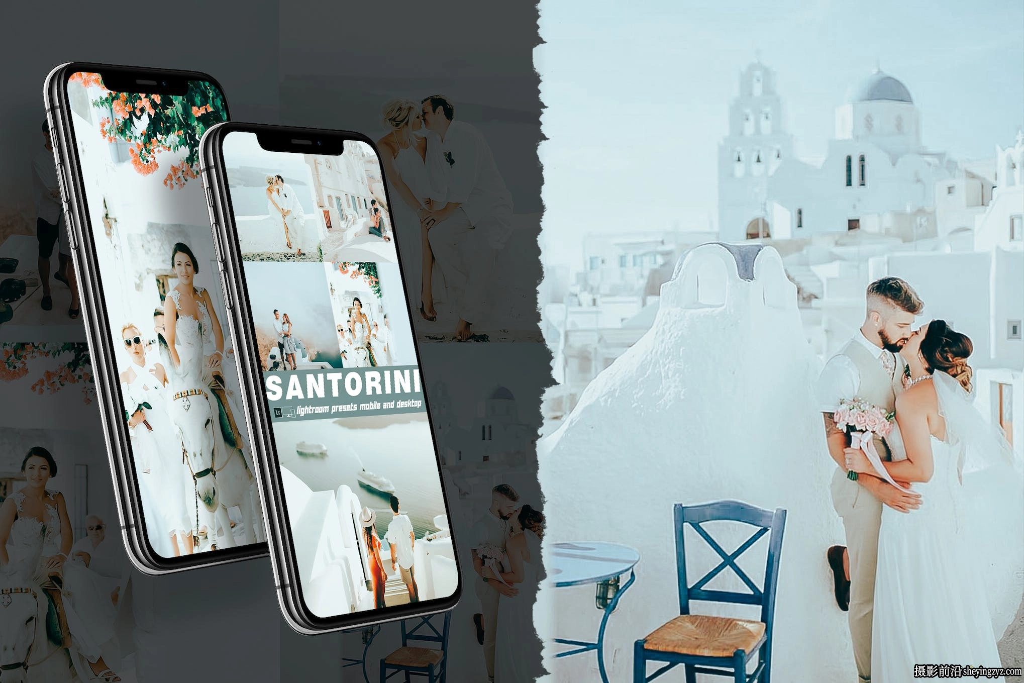日系清新胶片婚礼人像LR调色预设ACR预设Santorini Lightroom Presets