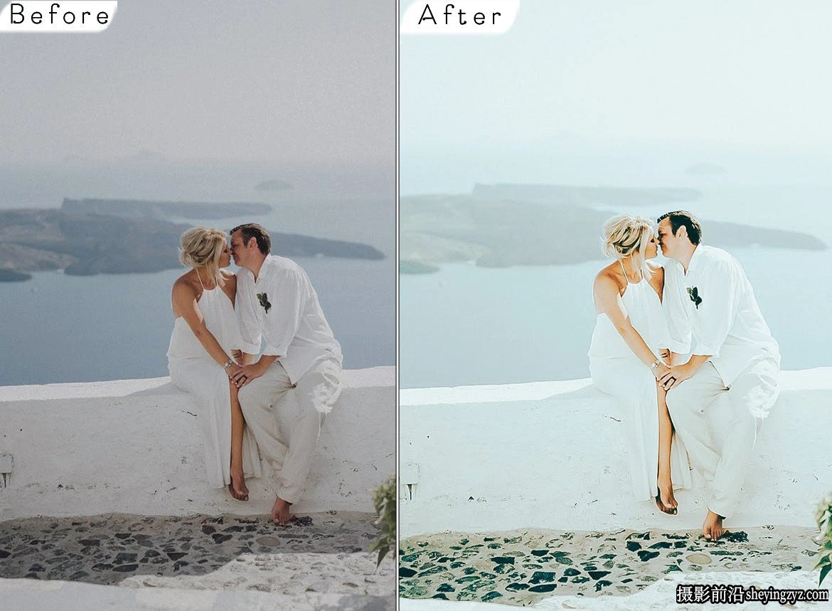 日系清新胶片婚礼人像LR调色预设ACR预设Santorini Lightroom Presets