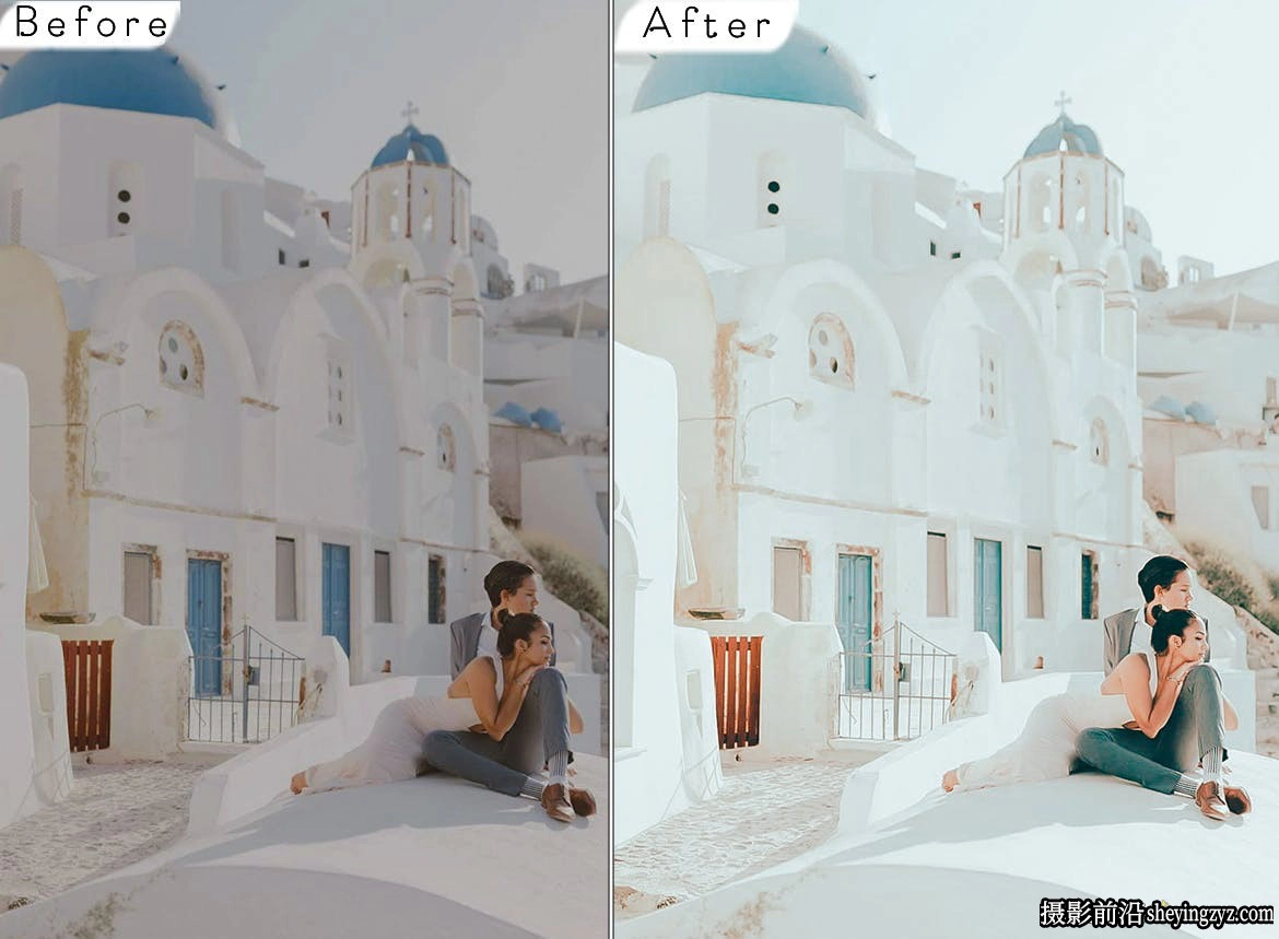 日系清新胶片婚礼人像LR调色预设ACR预设Santorini Lightroom Presets