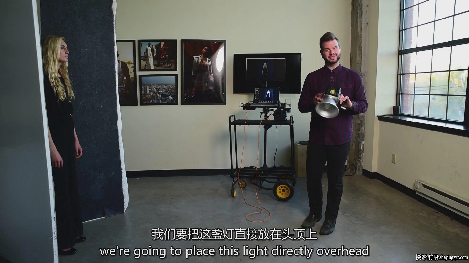 Fstoppers-Clay Cook时尚杂志人像摄影布光及后期完整教程-中英字幕