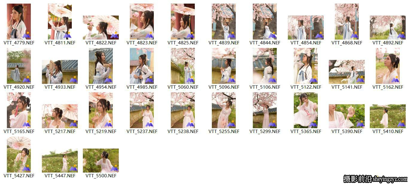 古风汉服美女写真RAW格式原图,后期修图练习RAW素材