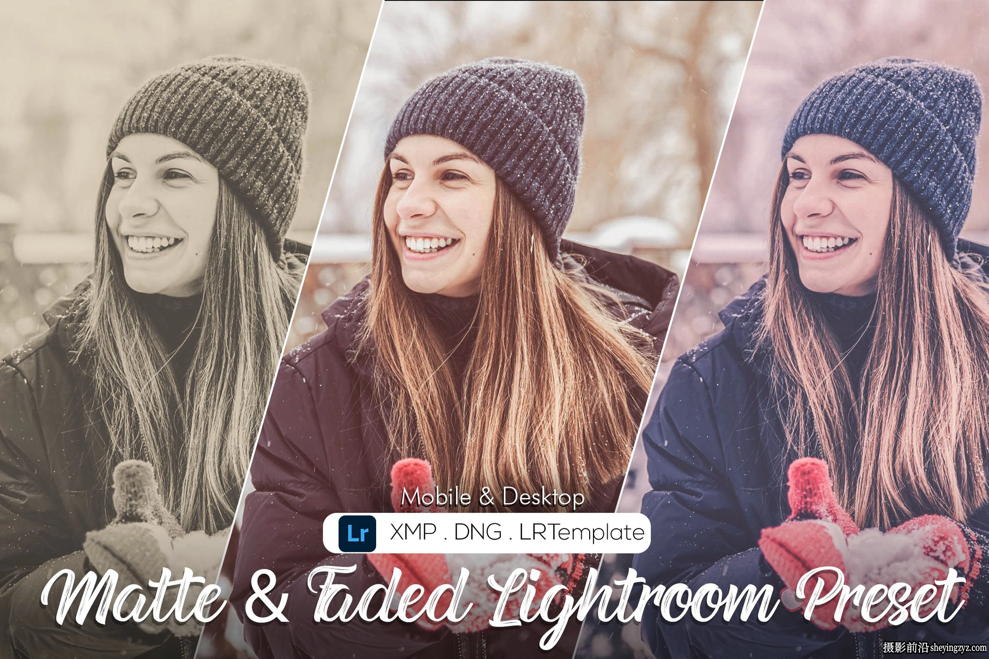 褪色电影胶片LR预设及手机lr预设 Matte &amp; Faded Lightroom Presets