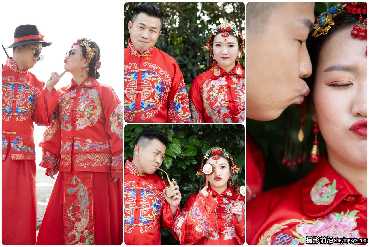 免费摄影RAW原图-外景中式婚礼新郎新娘RAW素材52张