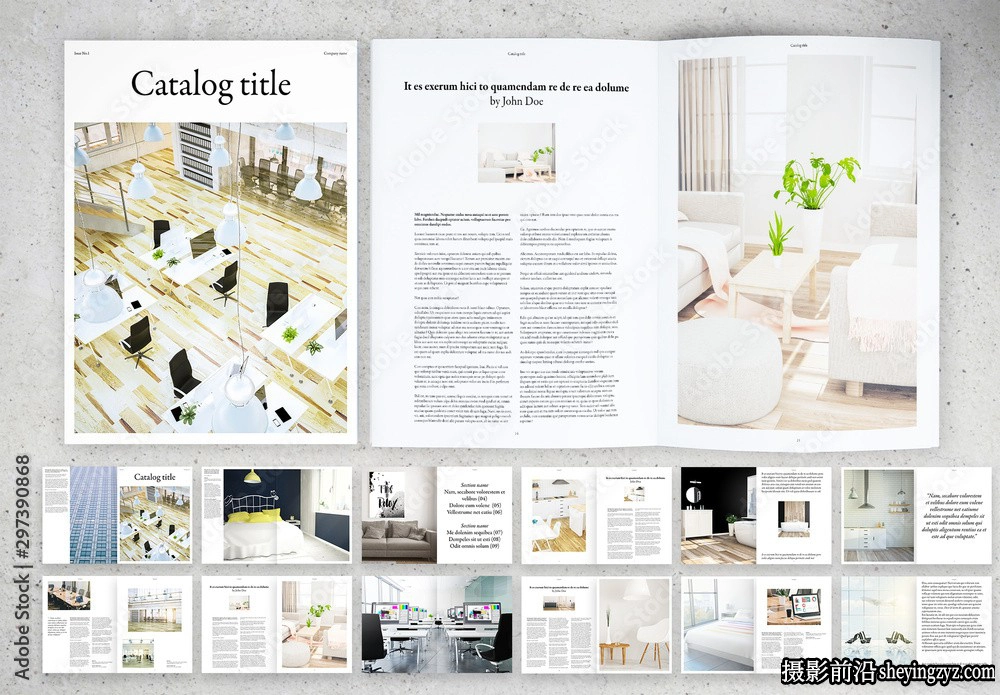 多功能产品目录排版布局InDesign模板