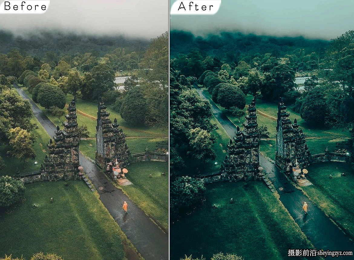 森系电影旅拍风光调色LR预设ACR调色预设 Bali Lightroom Presets