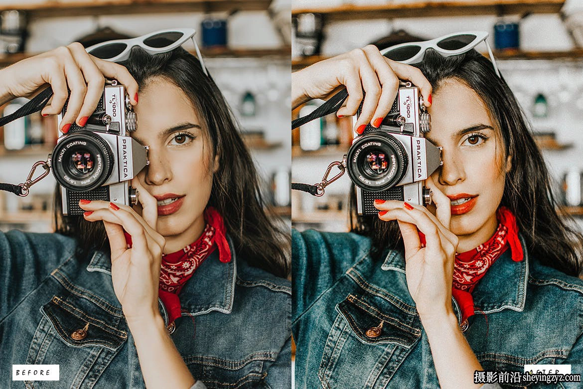 时尚复古电影胶片LR预设ACR调色预设Vibrant Film Lightroom Presets