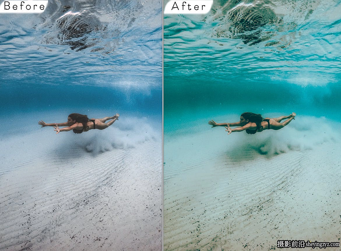 水下摄影后期调色LR预设ACR调色预设Beach Vibes Lightroom Presets