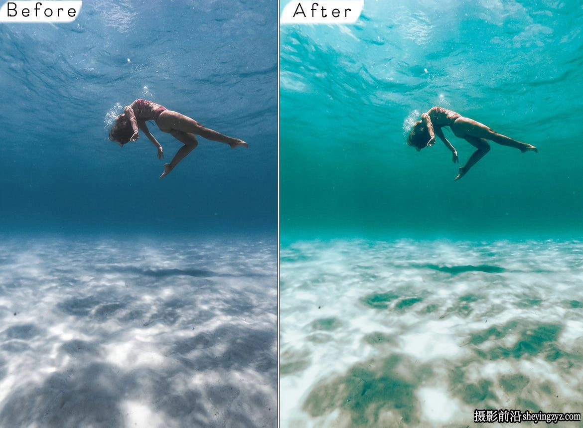水下摄影后期调色LR预设ACR调色预设Beach Vibes Lightroom Presets
