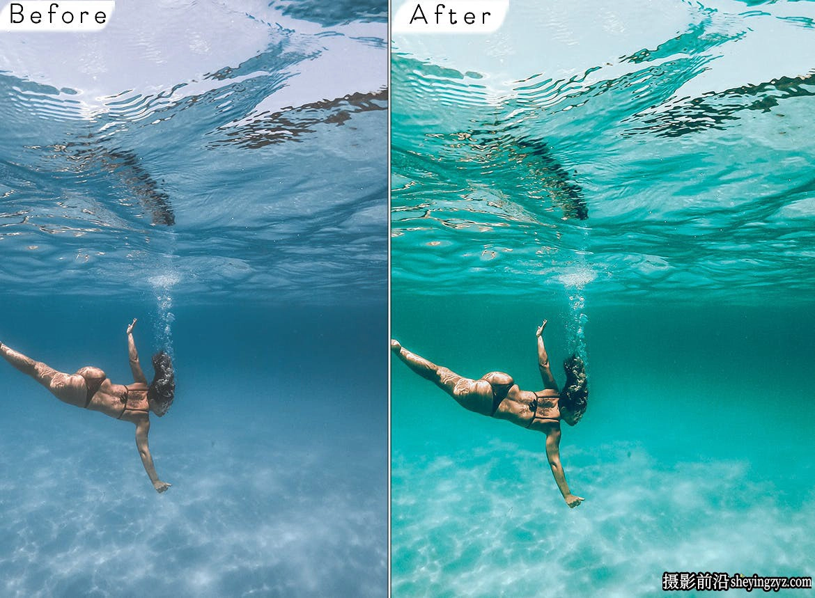 水下摄影后期调色LR预设ACR调色预设Beach Vibes Lightroom Presets
