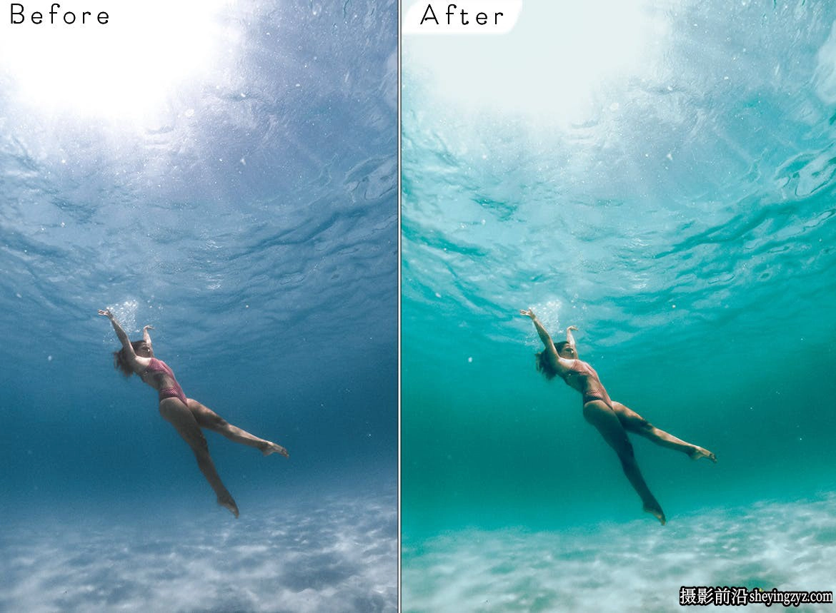 水下摄影后期调色LR预设ACR调色预设Beach Vibes Lightroom Presets