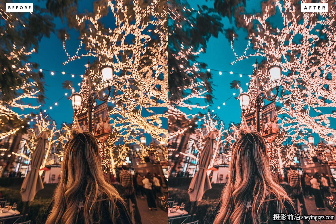 节日气氛夜景电影风光LR预设ACR调色预设 Festive Lightroom Presets
