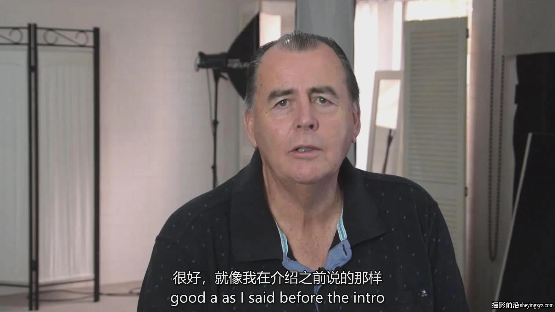 摄影师 Warren Marshall 室内和室外明亮高调肖像布光教程-中英字幕
