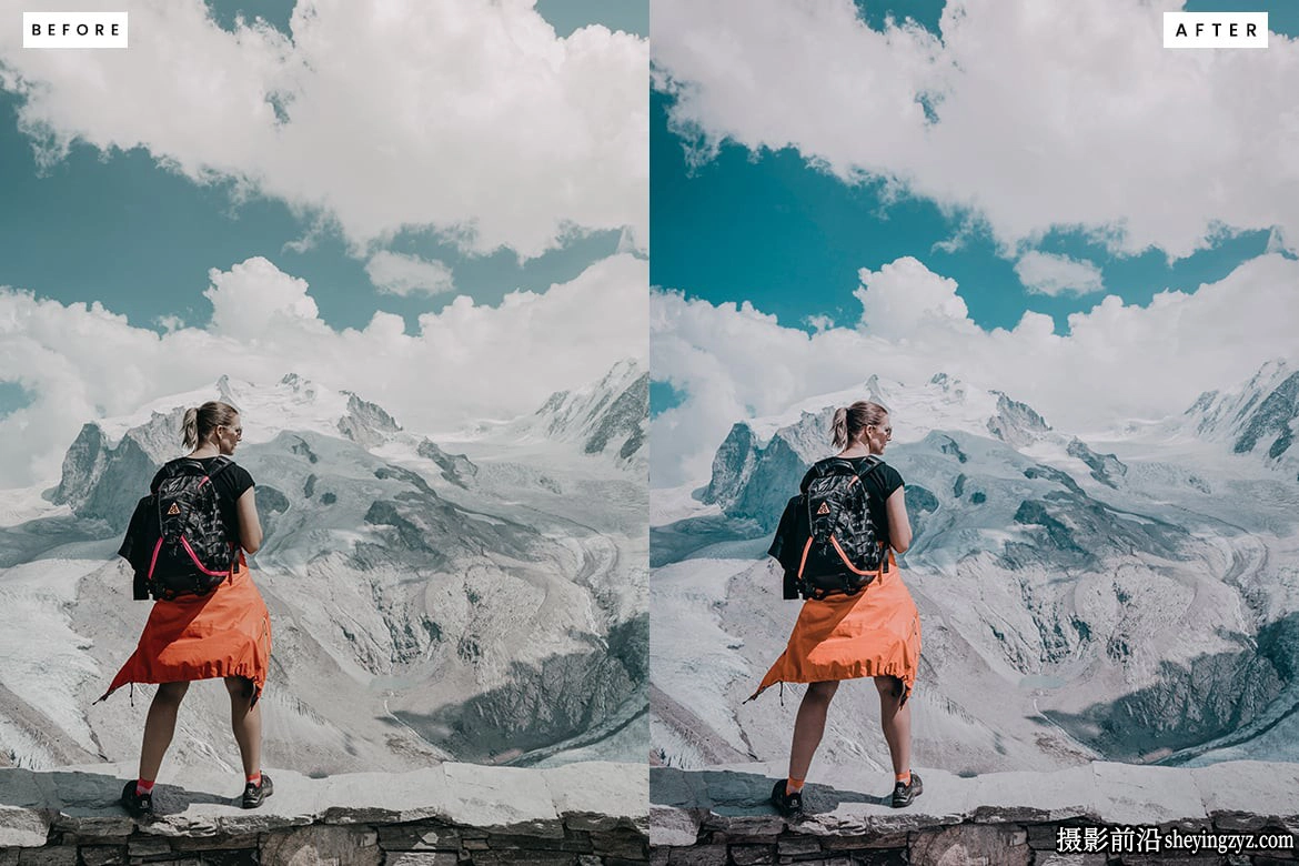 冬季电影风光调色LR预设ACR预设 Snow Overlays Lightroom Presets