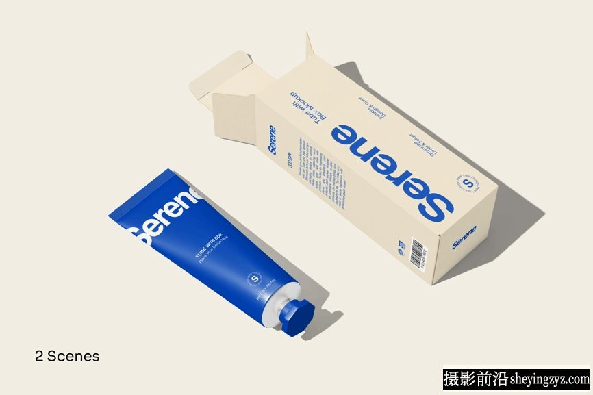 面霜护肤品管样机,产品样机,护肤品样机