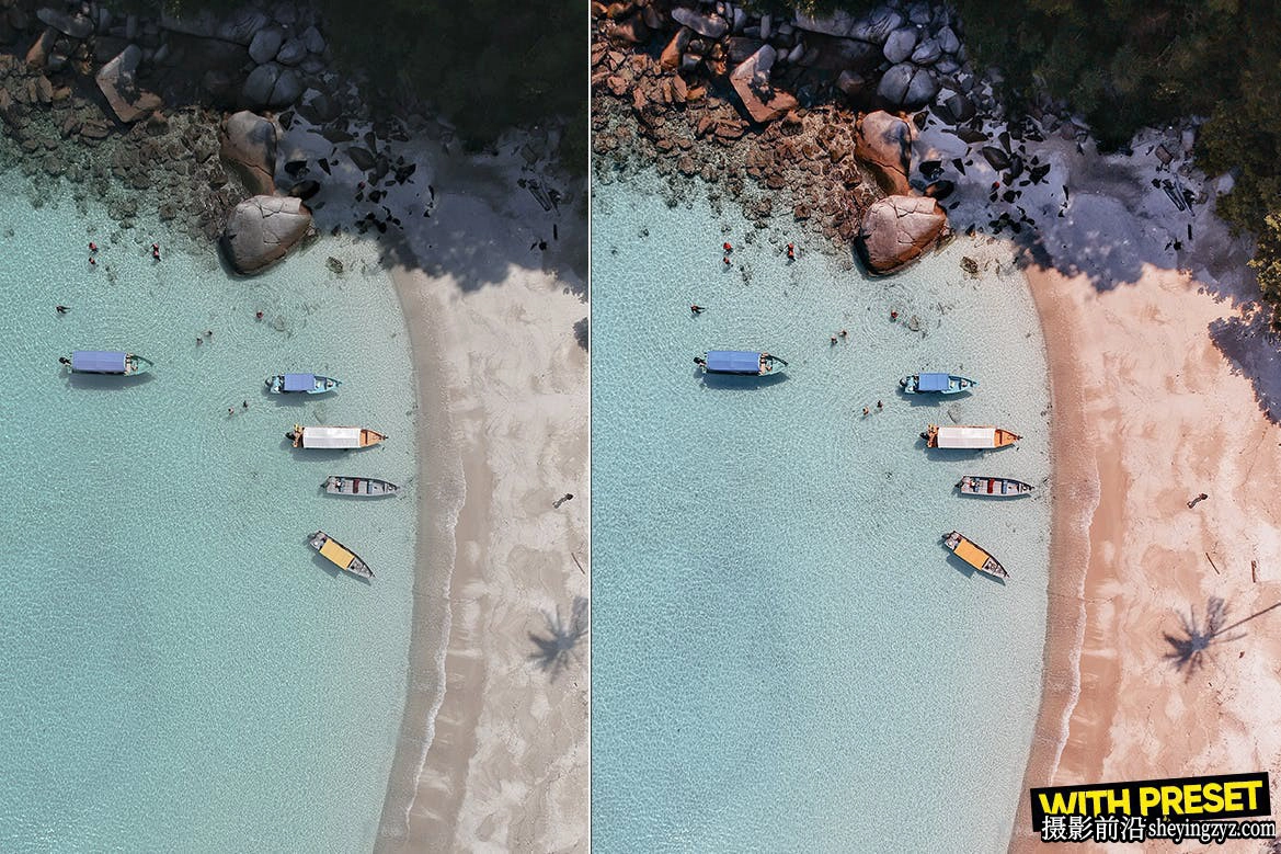 旅拍风光玫瑰金LR预设ACR调色预设 ARTA-Rose Gold Beach Presets