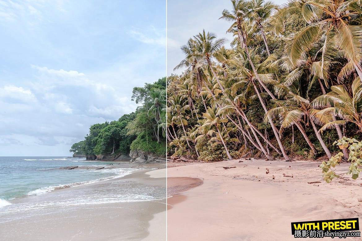 旅拍风光玫瑰金LR预设ACR调色预设 ARTA-Rose Gold Beach Presets