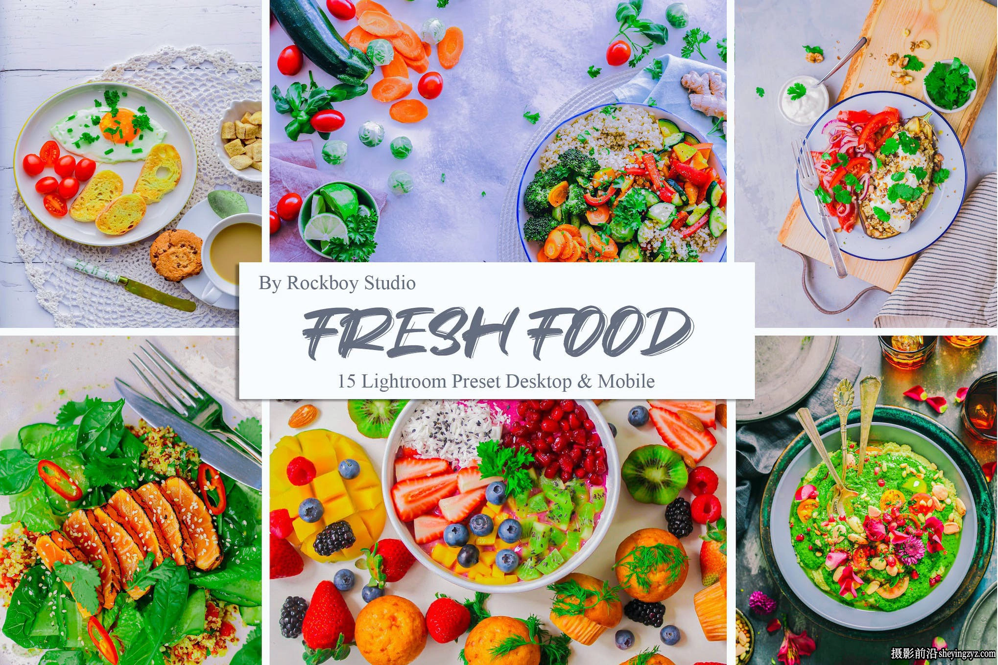 美食摄影后期调色LR预设ACR预设 Fresh Food Lightroom Presets