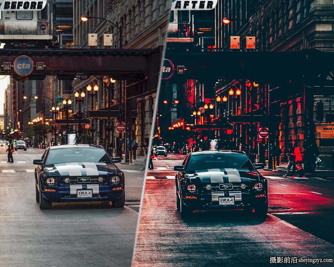 城市电影胶片落日余晖免费LR预设ACR预设 Urban Mood 07 Presets