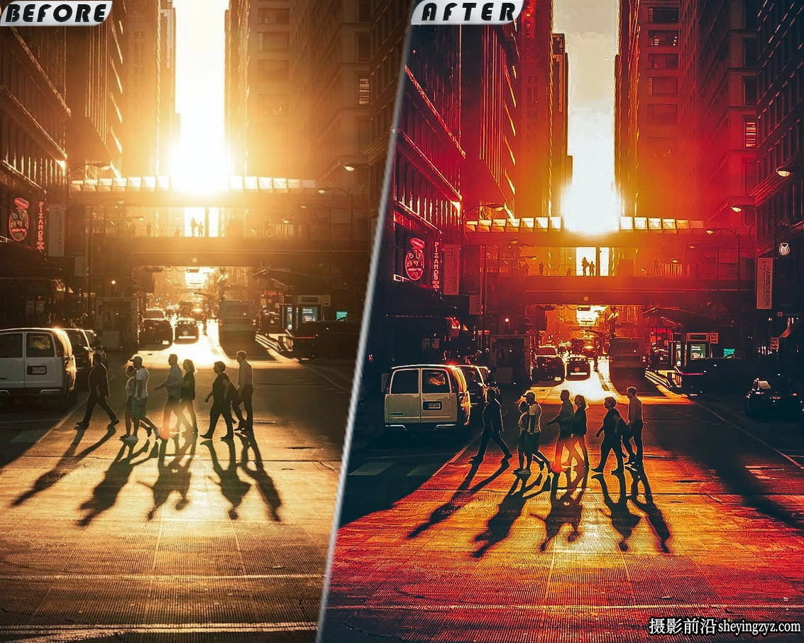 城市电影胶片落日余晖免费LR预设ACR预设 Urban Mood 07 Presets