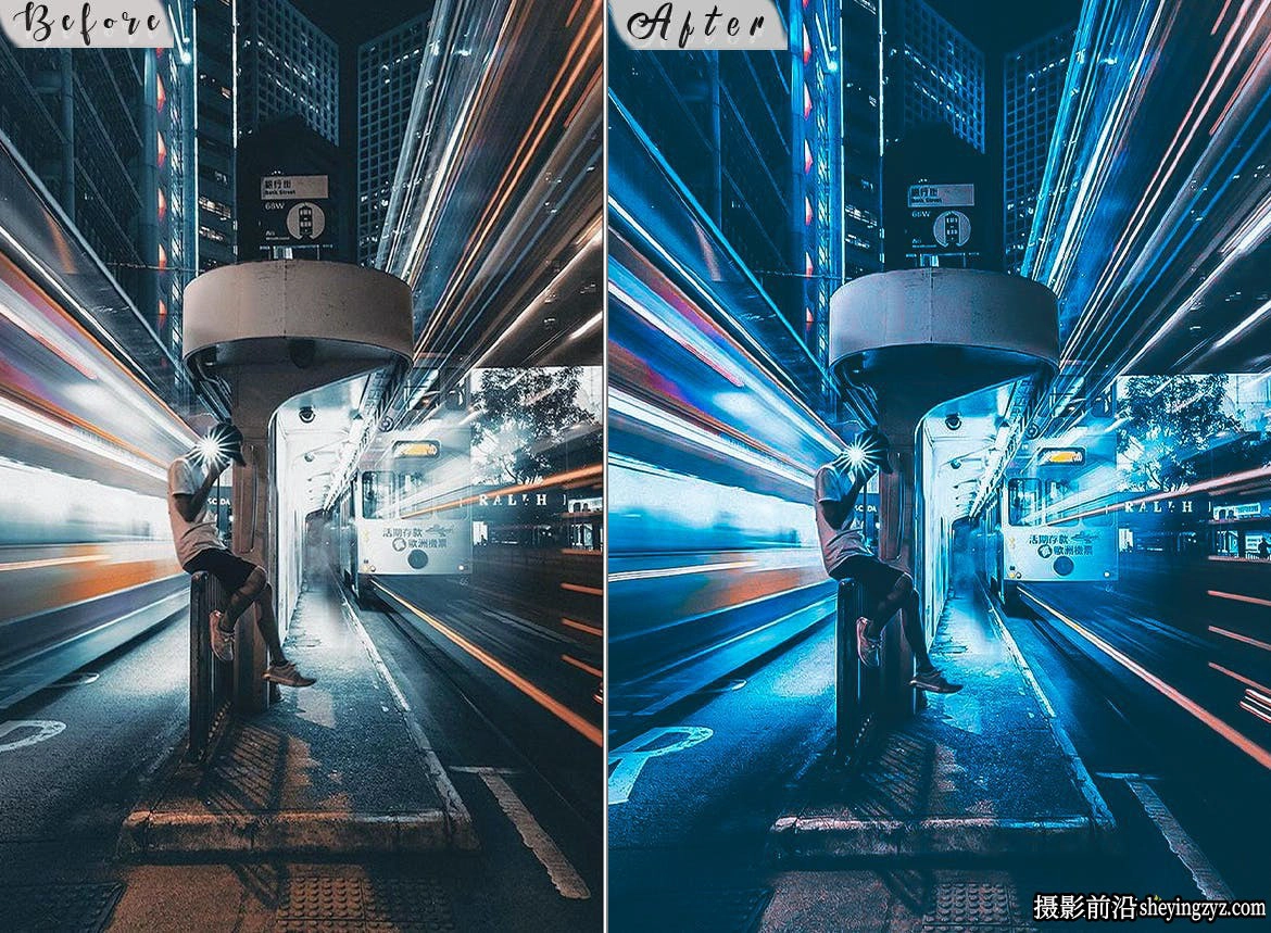 城市街拍蓝调电影胶片调色LR预设 Blue Cinematic Lightroom Street