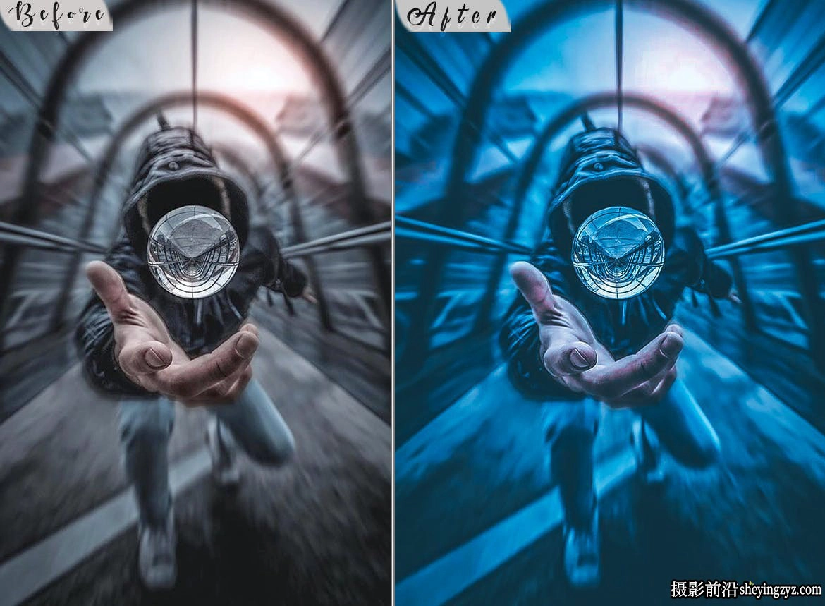城市街拍蓝调电影胶片调色LR预设 Blue Cinematic Lightroom Street