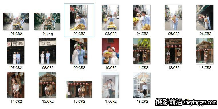 情侣街拍写真人像摄影RAW原图,后期练习RAW素材18张