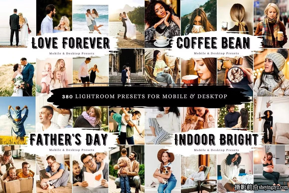 38套380种风光人像LLR预设及手机lr预设  Lightroom Preset Bundle