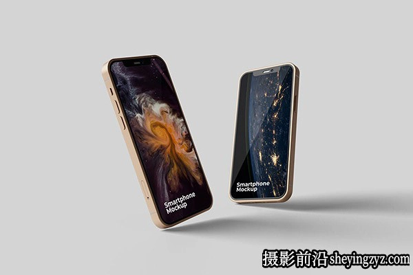 优雅的智能手机样机,手机样机模型