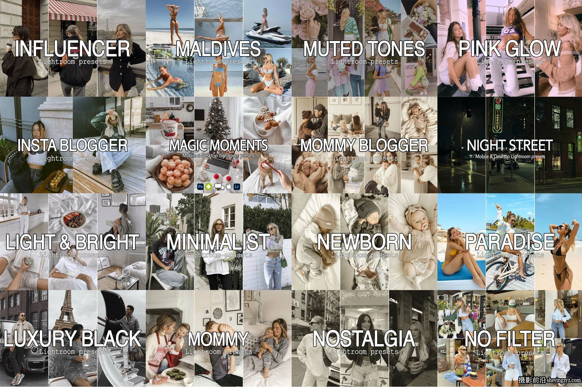 3000种Lightroom预设及手机lr预设ACR预设合集 Lightroom Presets
