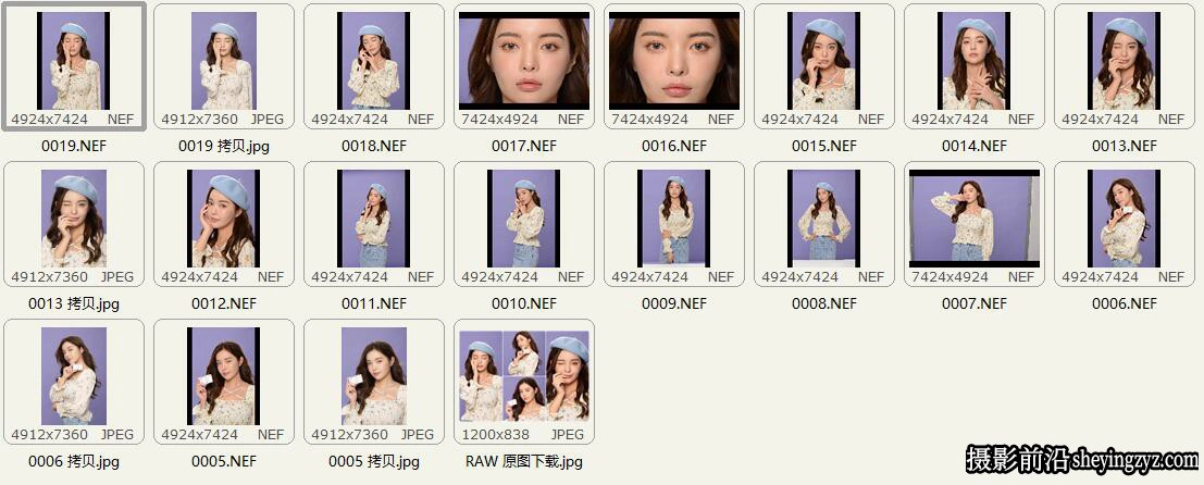 室内棚拍产品人像摄影RAW格式原图,修图练习RAWA素材15张