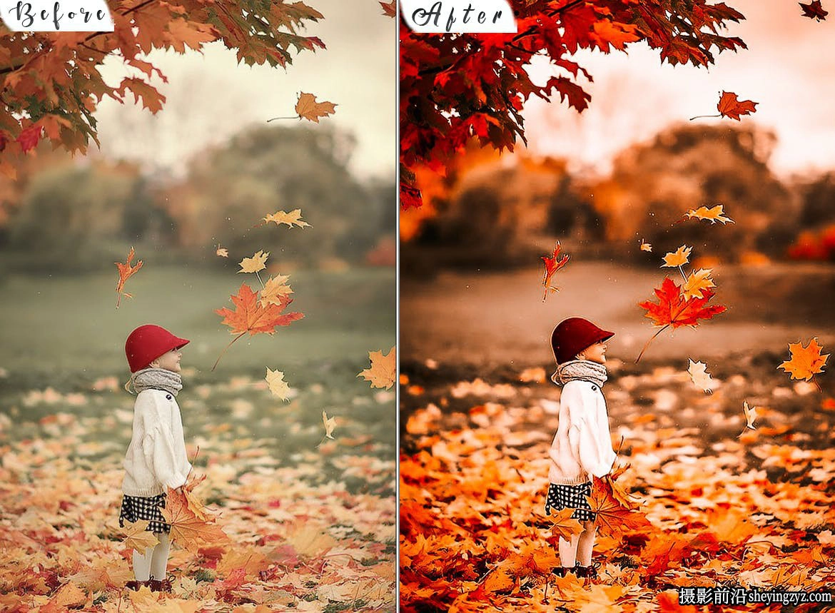 唯美秋季儿童后期调色LR预设ACR预设 HDR Autumn Lightroom Presets