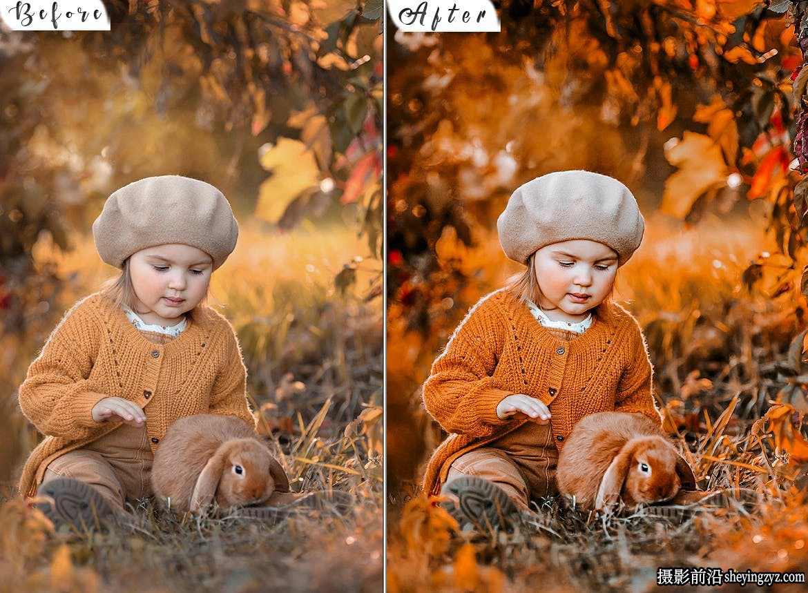 唯美秋季儿童后期调色LR预设ACR预设 HDR Autumn Lightroom Presets