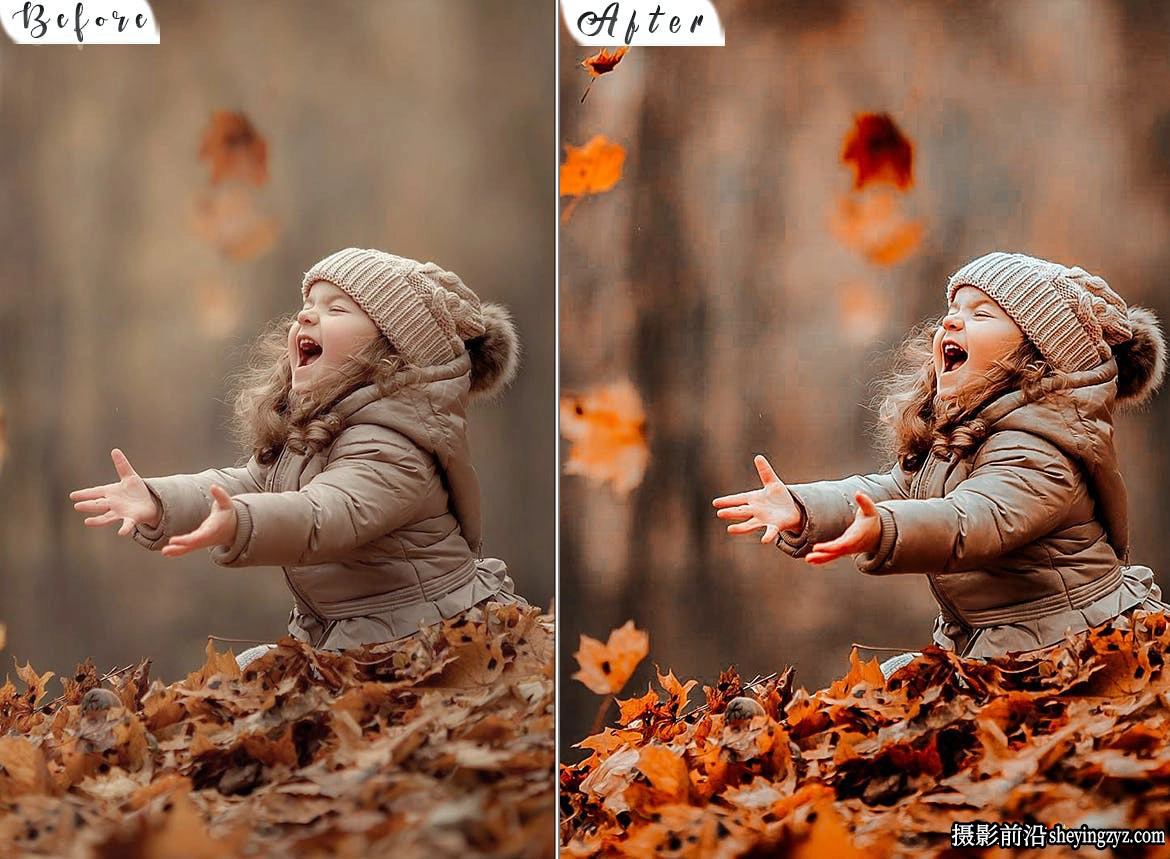 唯美秋季儿童后期调色LR预设ACR预设 HDR Autumn Lightroom Presets