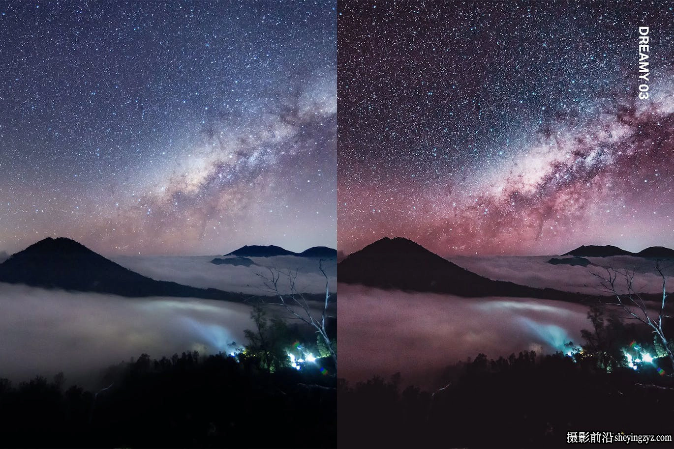 AI自适应星空银河系摄影后期AI人工智能LR预设及电影调色LUT预设