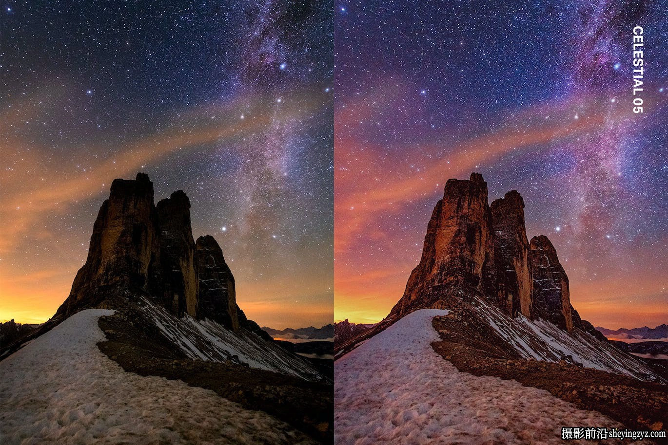 AI自适应星空银河系摄影后期AI人工智能LR预设及电影调色LUT预设
