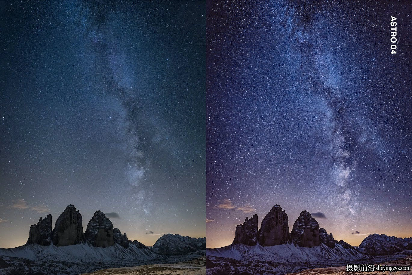 AI自适应星空银河系摄影后期AI人工智能LR预设及电影调色LUT预设