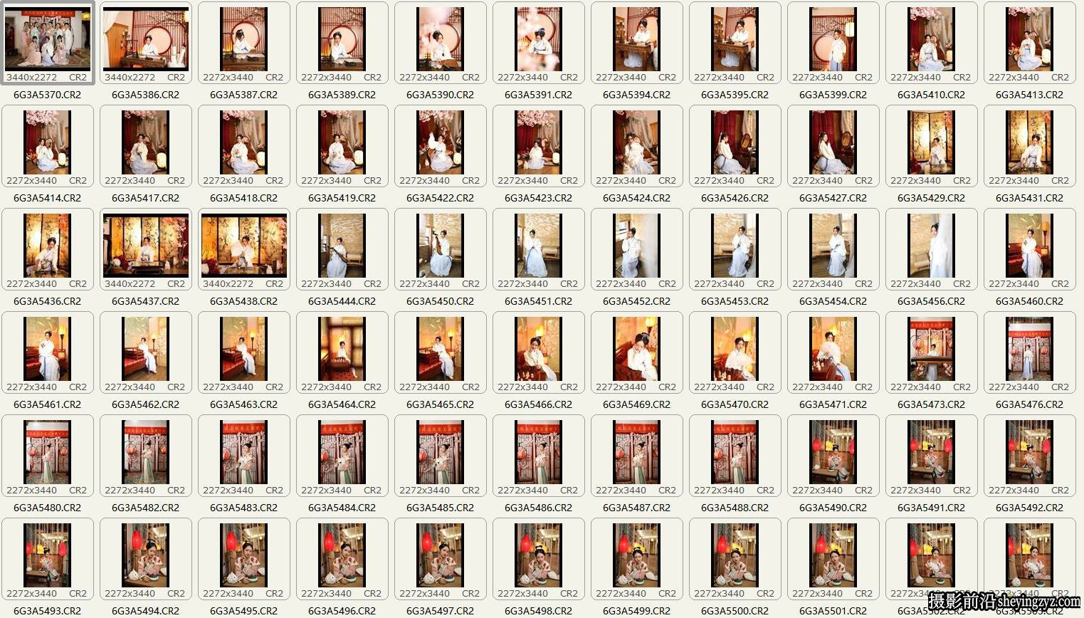 中国风美女人像RAW原图,人像修图练习RAW素材124张