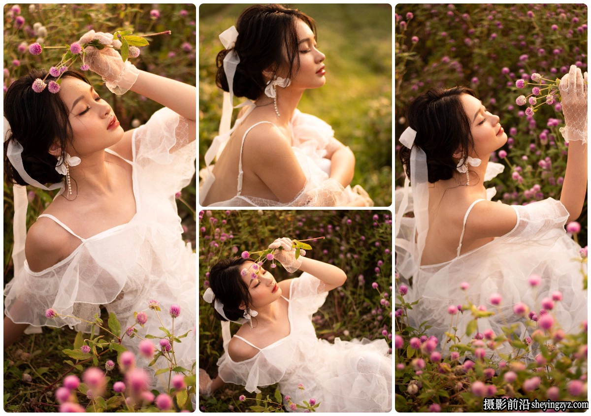 户外美女人像写真摄影RAW格式原片,人像修图练习RAW素材