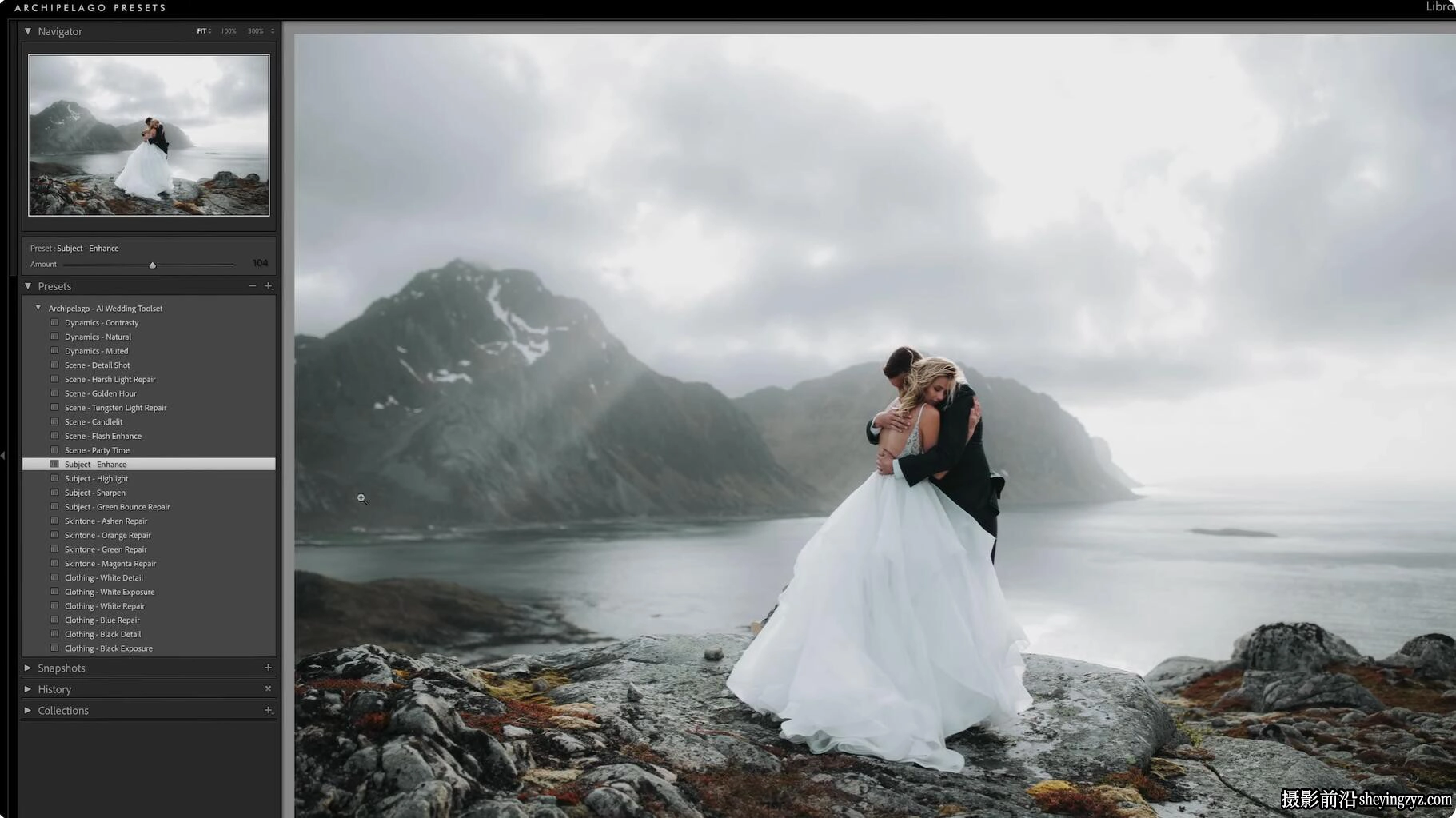 AI自适应婚纱婚礼AI人工智能LR预设 ARCHIPELAGO-AI_WEDDING TOOLSET