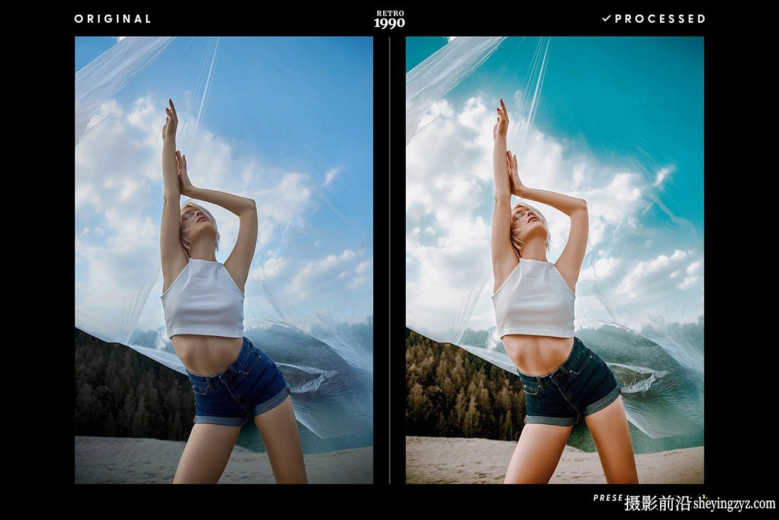 90年代经典通透复古胶片LR预设ACR调色预设1990 Retro - Presets