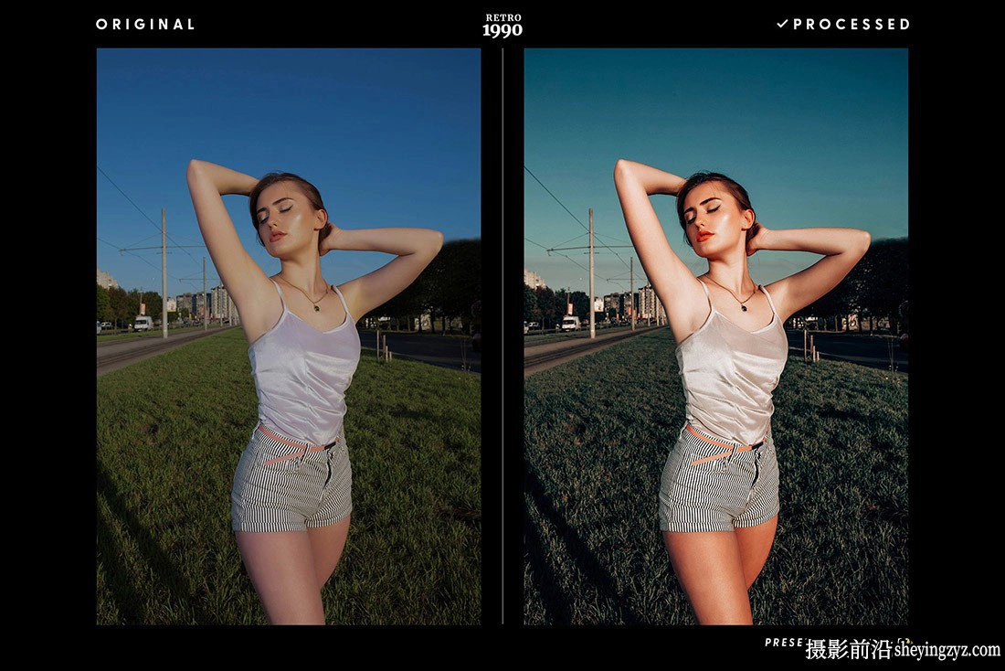 90年代经典通透复古胶片LR预设ACR调色预设1990 Retro - Presets