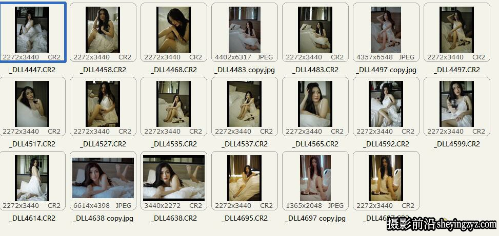 私房情绪美女人像RAW原图-人像修图练习RAW素材16张