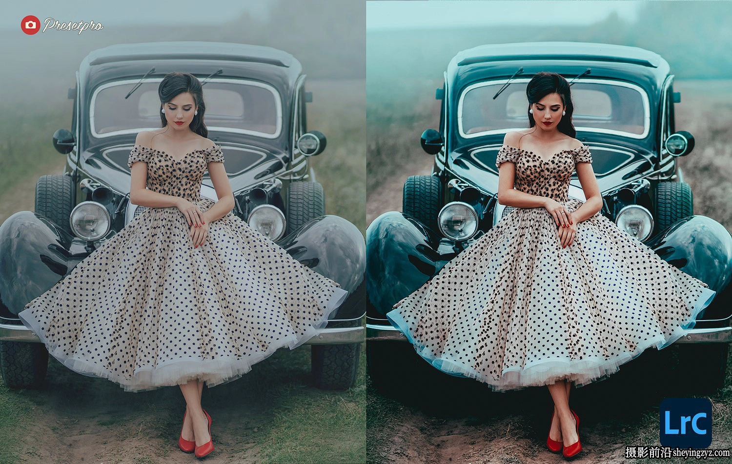 电影蓝调清新人像LR预设ACR调色预设 Lightroom Preset Moody Blue