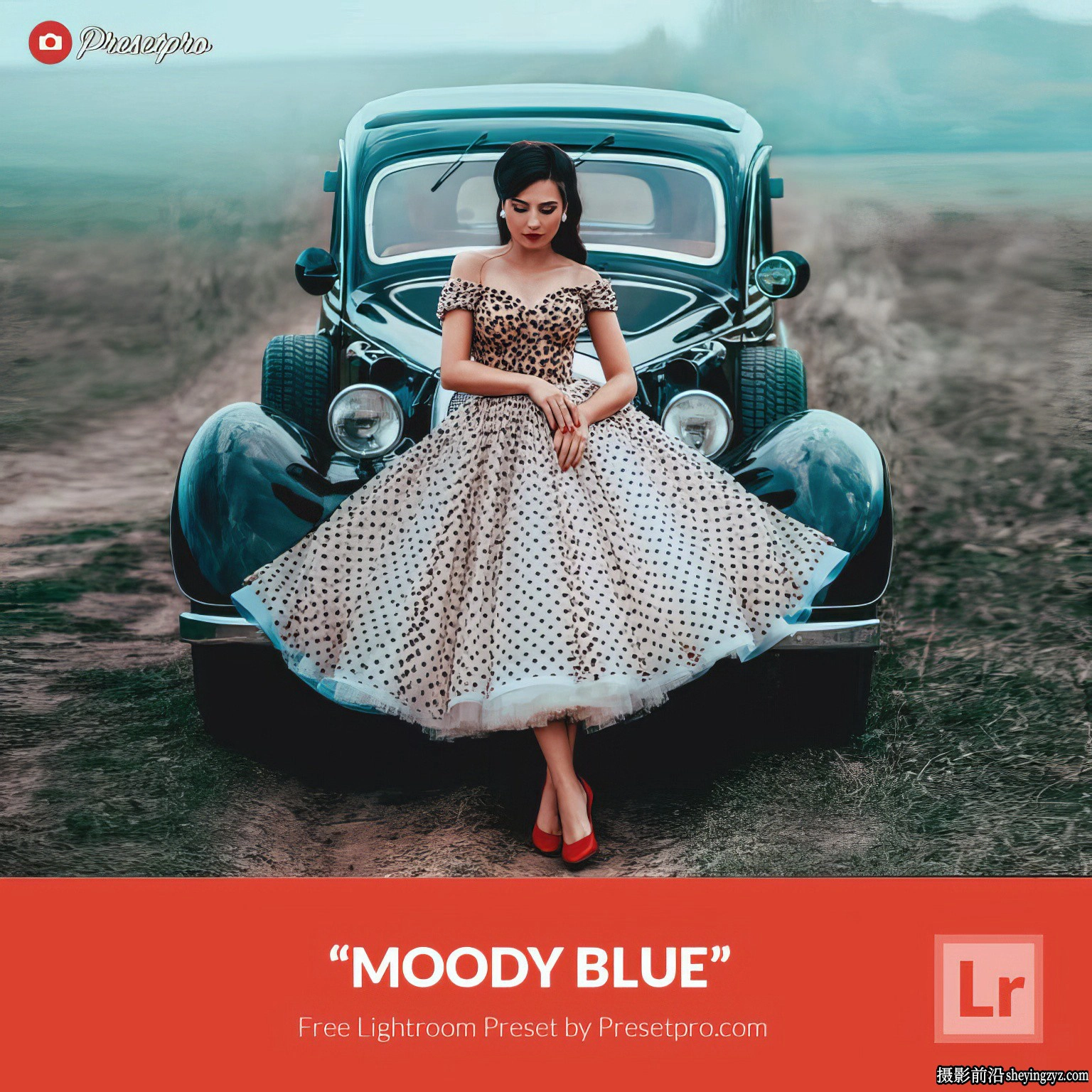 电影蓝调清新人像LR预设ACR调色预设 Lightroom Preset Moody Blue