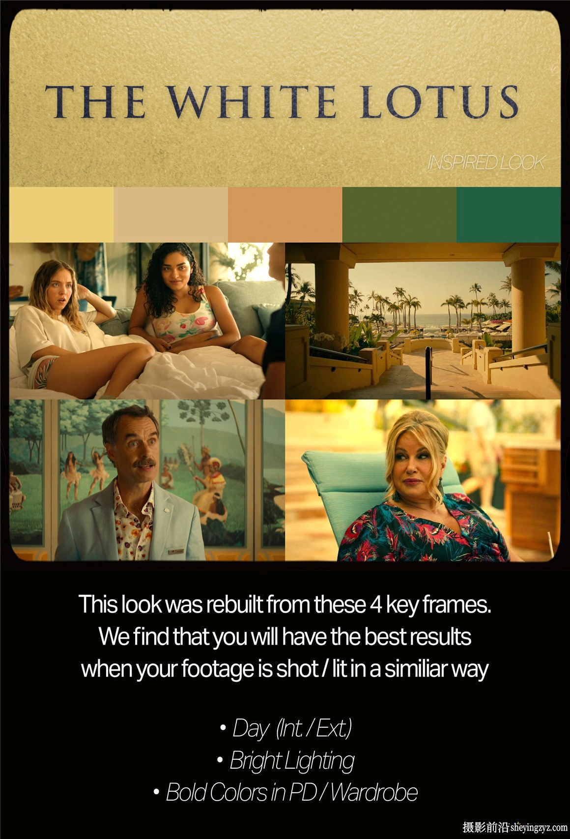 经典胶片电影风格大片LUT调色预设Tropic Colour–TV Looks LUT预设
