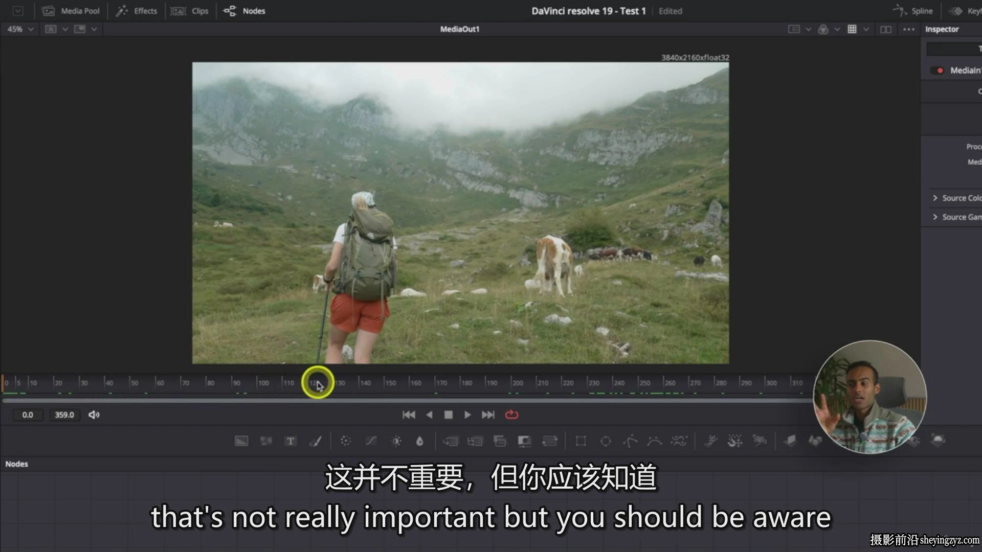 DaVinci Resolve 19 完整剪辑颜色分级调色大师班教程-中英字幕