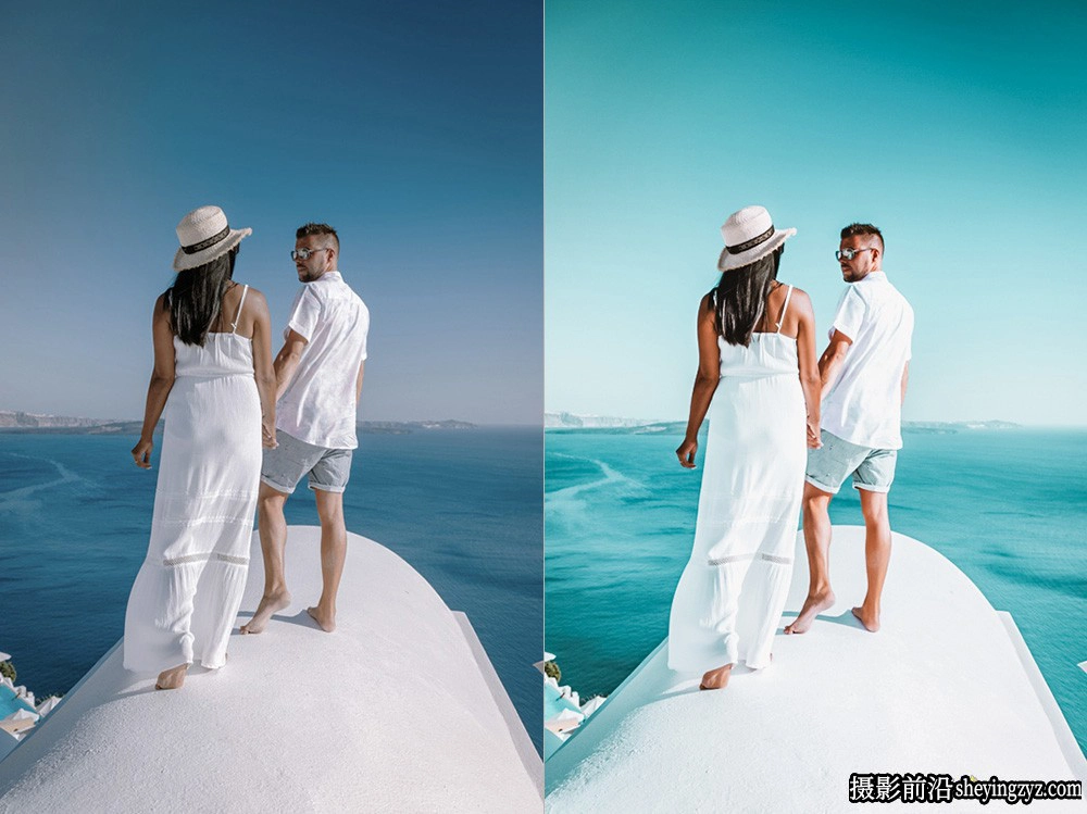 旅拍海洋蓝风光人像调色LR预设ACR预设 OnPresets- OCEAN BLUE Presets