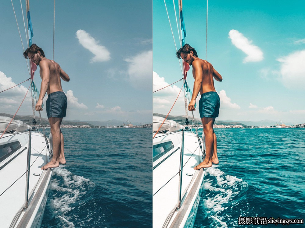 旅拍海洋蓝风光人像调色LR预设ACR预设 OnPresets- OCEAN BLUE Presets